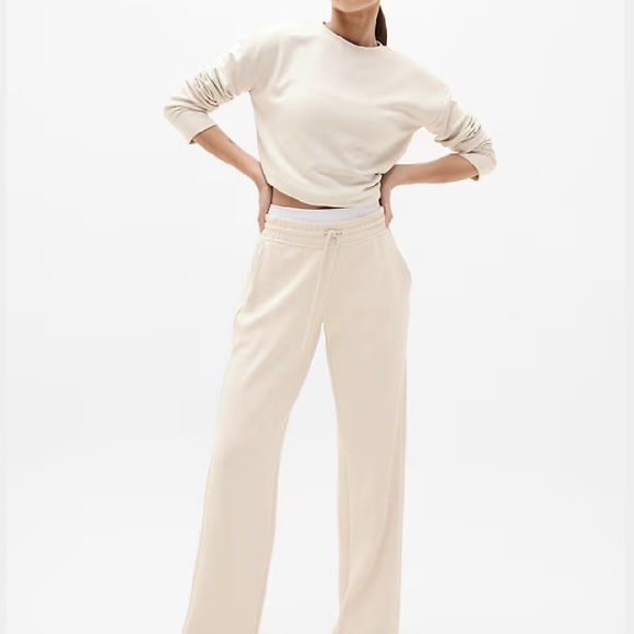 Athleta Seasoft Crewneck Sweatshirt Size XXS Bone - Picture 4 of 12